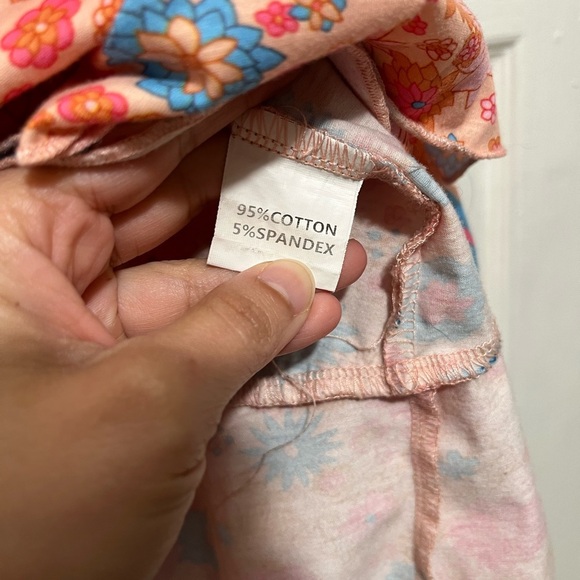 Unbranded Floral Coral Spring Snap Front Spaghetti strap Ruffle Dress | Large - Picture 7 of 11